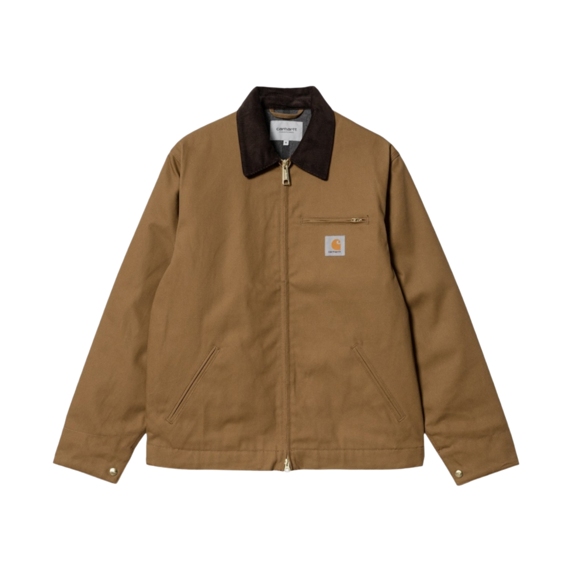 I015264-00S-01 Carhartt WIP Lined Dearborn Canvas Detroit Jacket Hamilton Brown Rigid - Winter