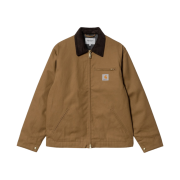 Carhartt WIP Lined Dearborn Canvas Detroit Jacket Hamilton Brown Rigid - Winter