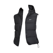 (W) Nike NSW Therma-Fit Metro Loose Down Hooded Vest Black White - Asia