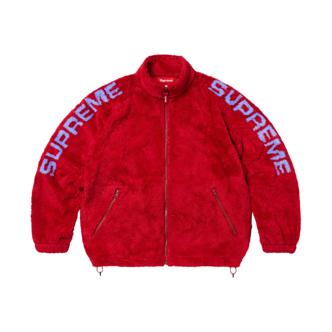 슈프림 숄더 로고 플리스 자켓 레드 - 25SS