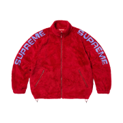 Supreme Shoulder Logo Fleece Jacket Red - 25SS