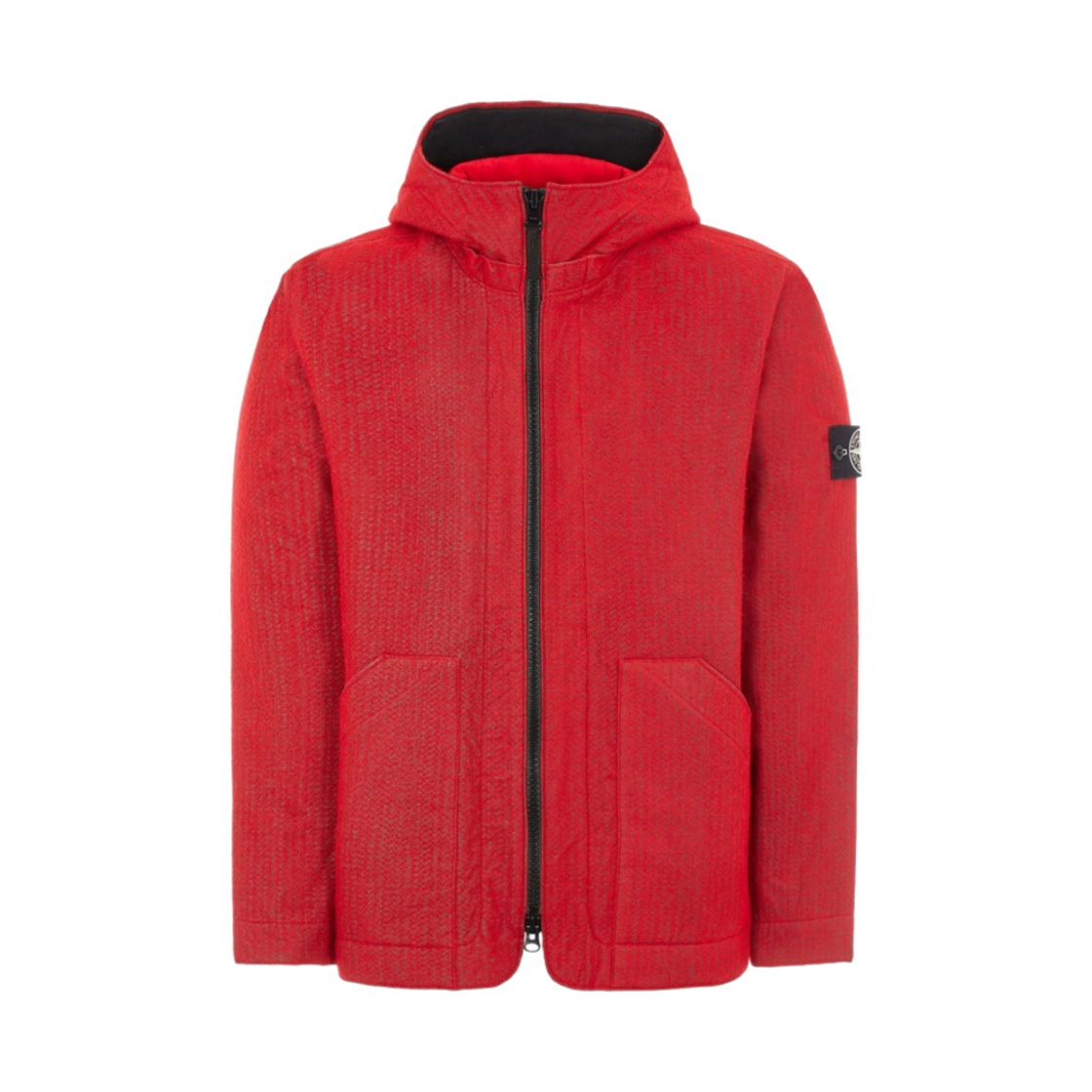스톤 아일랜드 43199 니들 펀치 리플렉티브 후드 자켓 레드 - 22FW(Stone Island 43199 Needle Punched Reflective Hooded Jacket Red - 22FW) - 3