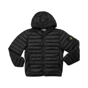 (Kids) Stone Island 40831 Loom Woven Chambers R-Nylon Down-TC Jacket Black - 23SS