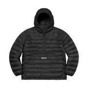 Supreme Micro Down Half Zip Hooded Pullover Black - 21FW
