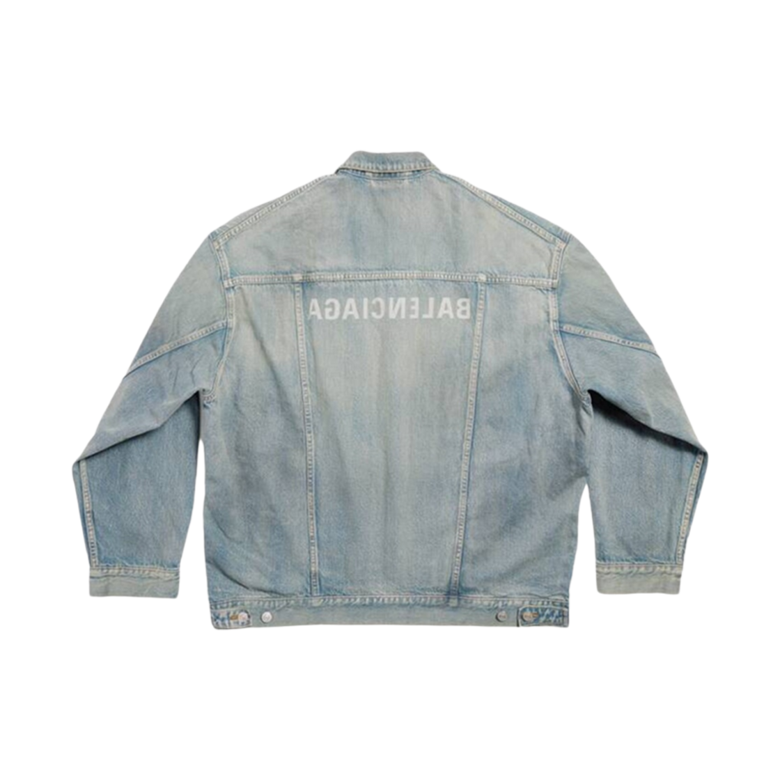 발렌시아가 미러 오버사이즈 자켓 라이트 블루(Balenciaga Mirror Oversized Jacket Light Blue) - 2