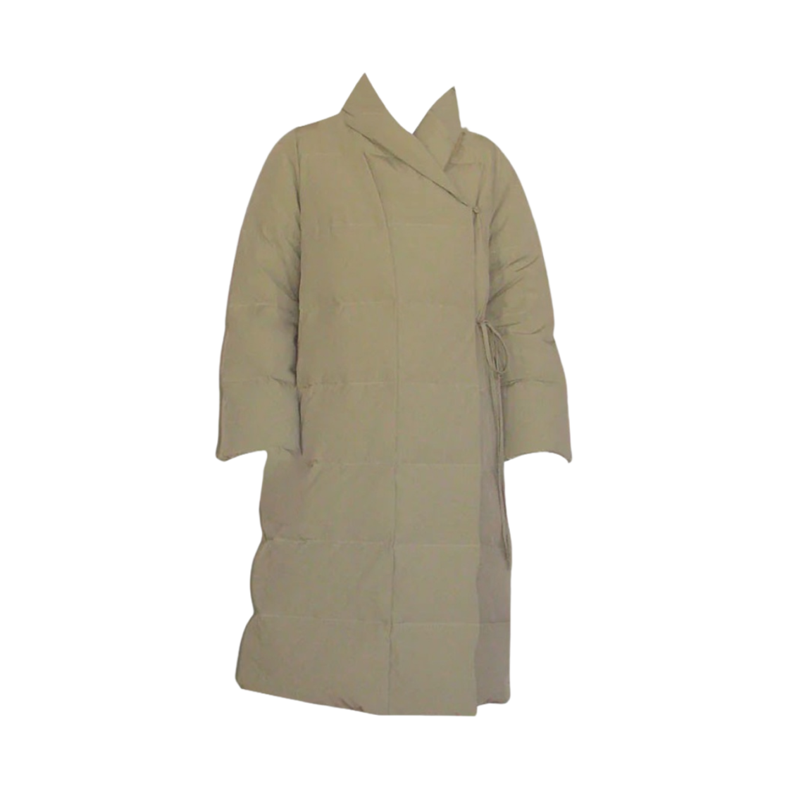 PF0103 (W) Paloma Wool Etherea Slightly Oversized Long Recycled Down Jacket Dark Ecru