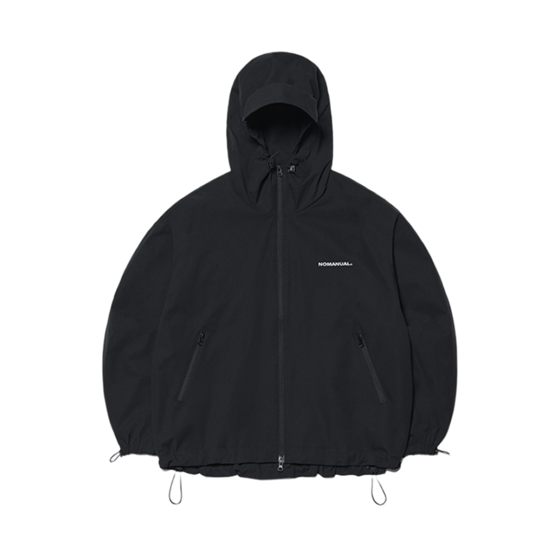 노매뉴얼 페논 윈드 쉘 블랙(NOMANUAL Penon Wind Shell Black)