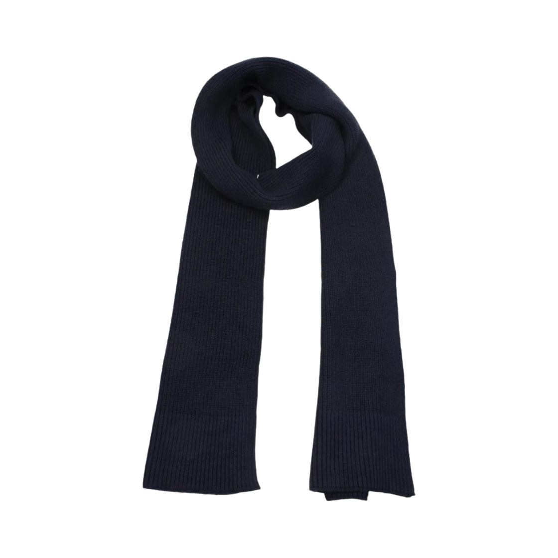 S50TE0082S17791511F Maison Margiela Logo Stitch Muffler Navy