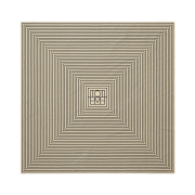 Toteme Signature Monogram Silk Blanket Scarf Cream