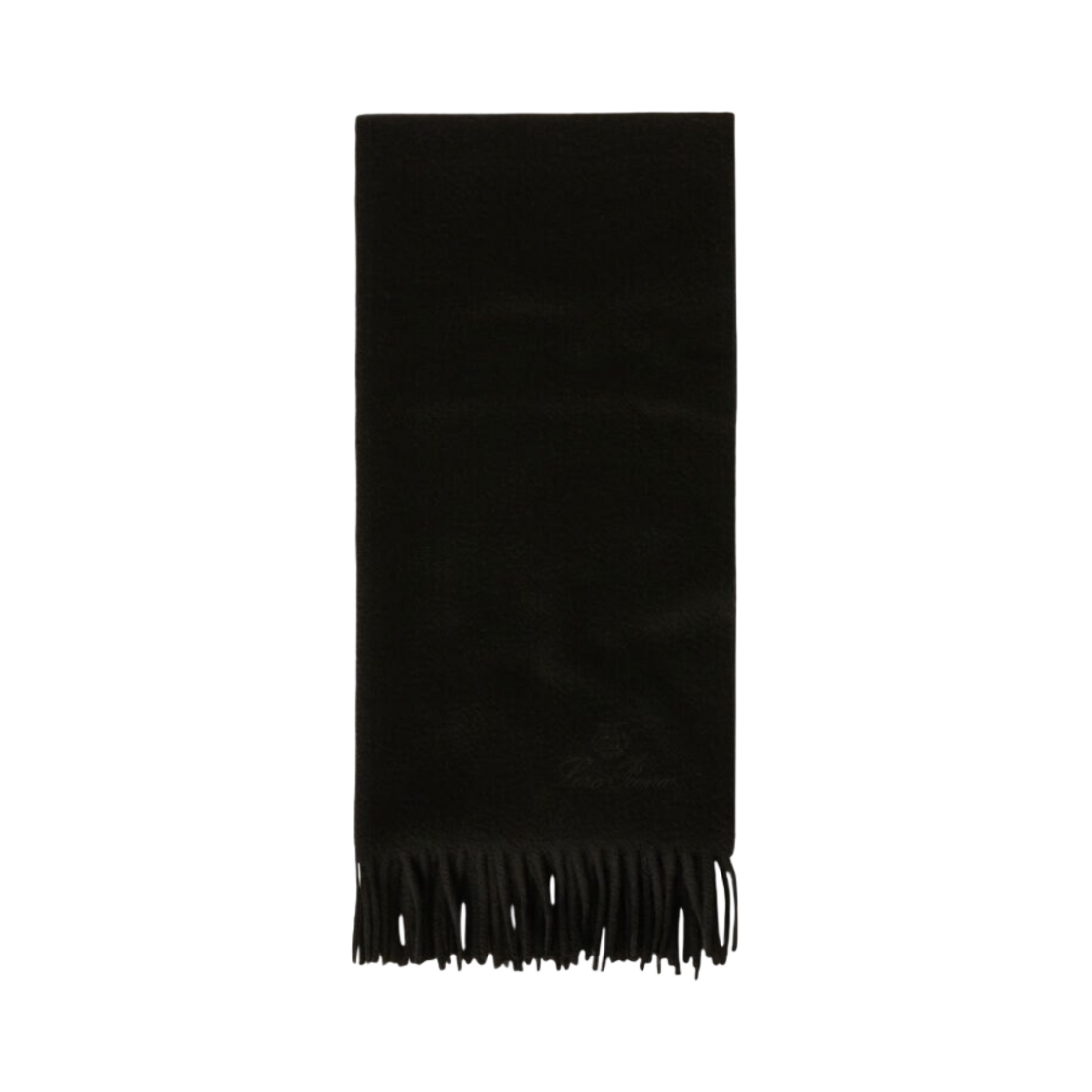 FAO3766-8000 (W) Loro Piana Grande Unita Cashmere Scarf Black