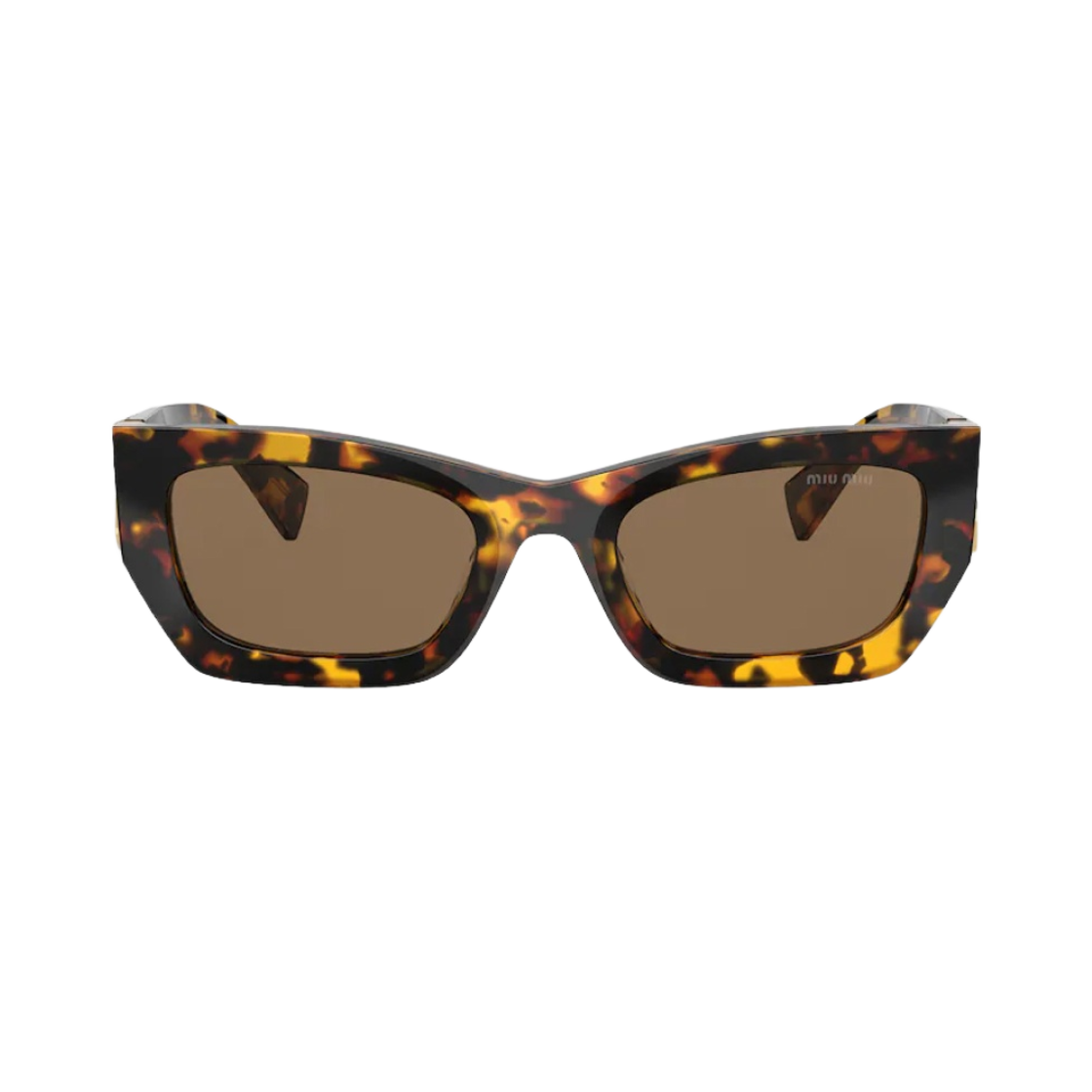 (W) 미우 미우 글림스 선글라스 커피 렌즈 허니 톨토이즈쉘 아세테이트((W) Miu Miu Glimpse Sunglasses Coffee Lenses Honey Tortoiseshell Acetate)