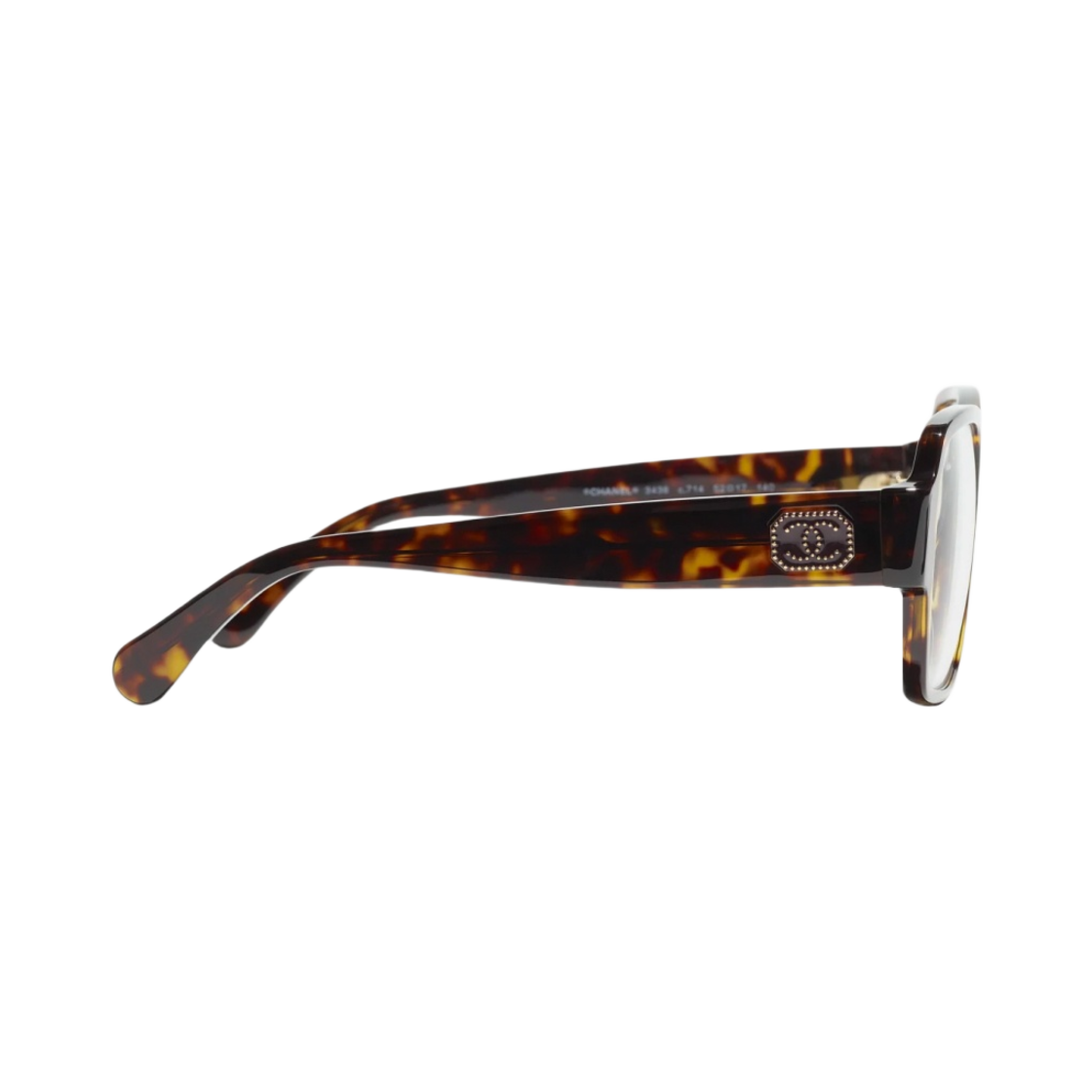 샤넬 스퀘어 프레임 아세테이트 & 다크 톨토이즈(Chanel Square Eyeglasses Acetate & Dark Tortoise) - 3