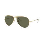Ray-Ban Aviator Classic Polished Gold Frame Green Lenses