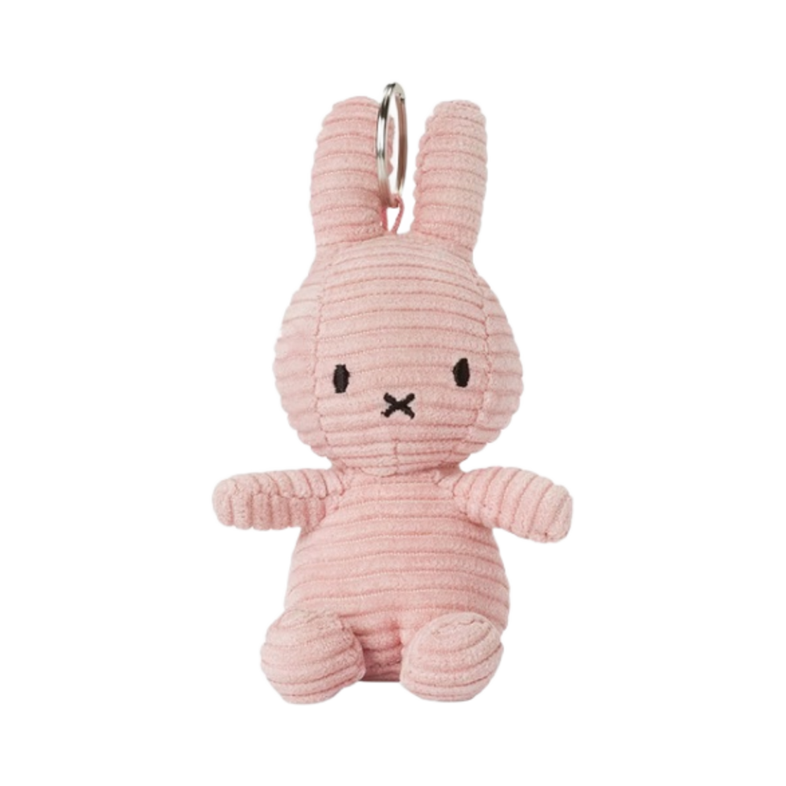 미피 x 본 톤 토이 키체인 코듀로이 라이트 핑크(Miffy x Bon Ton Toys Keychain Corduroy Light Pink)