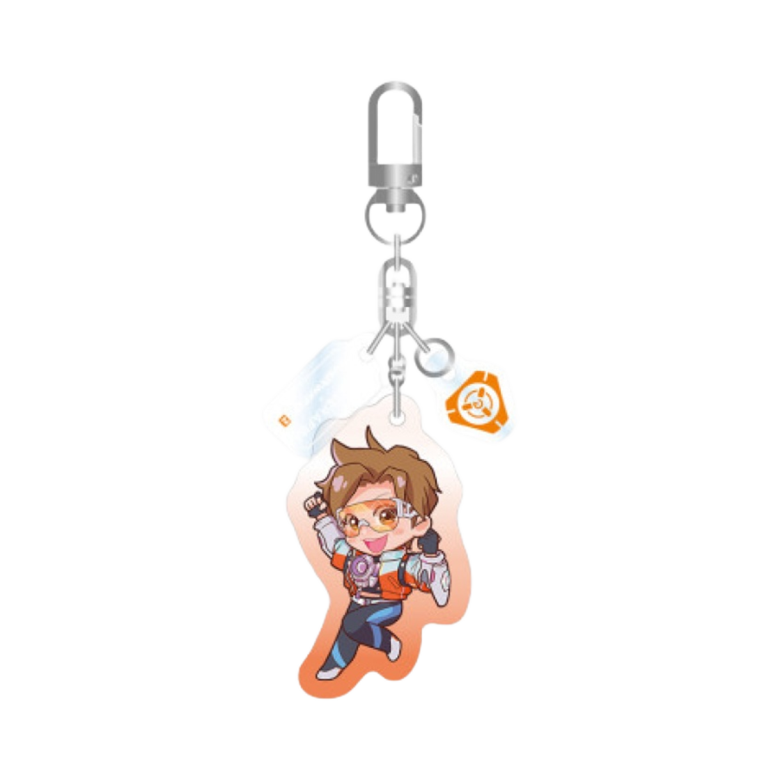 블리자드 x 르세라핌 오버워치 2 아크릴 키링 SD 버전 트레이서(Blizzard x LE SSERAFIM Overwatch 2 Acrylic Keyring SD Ver. Tracer)