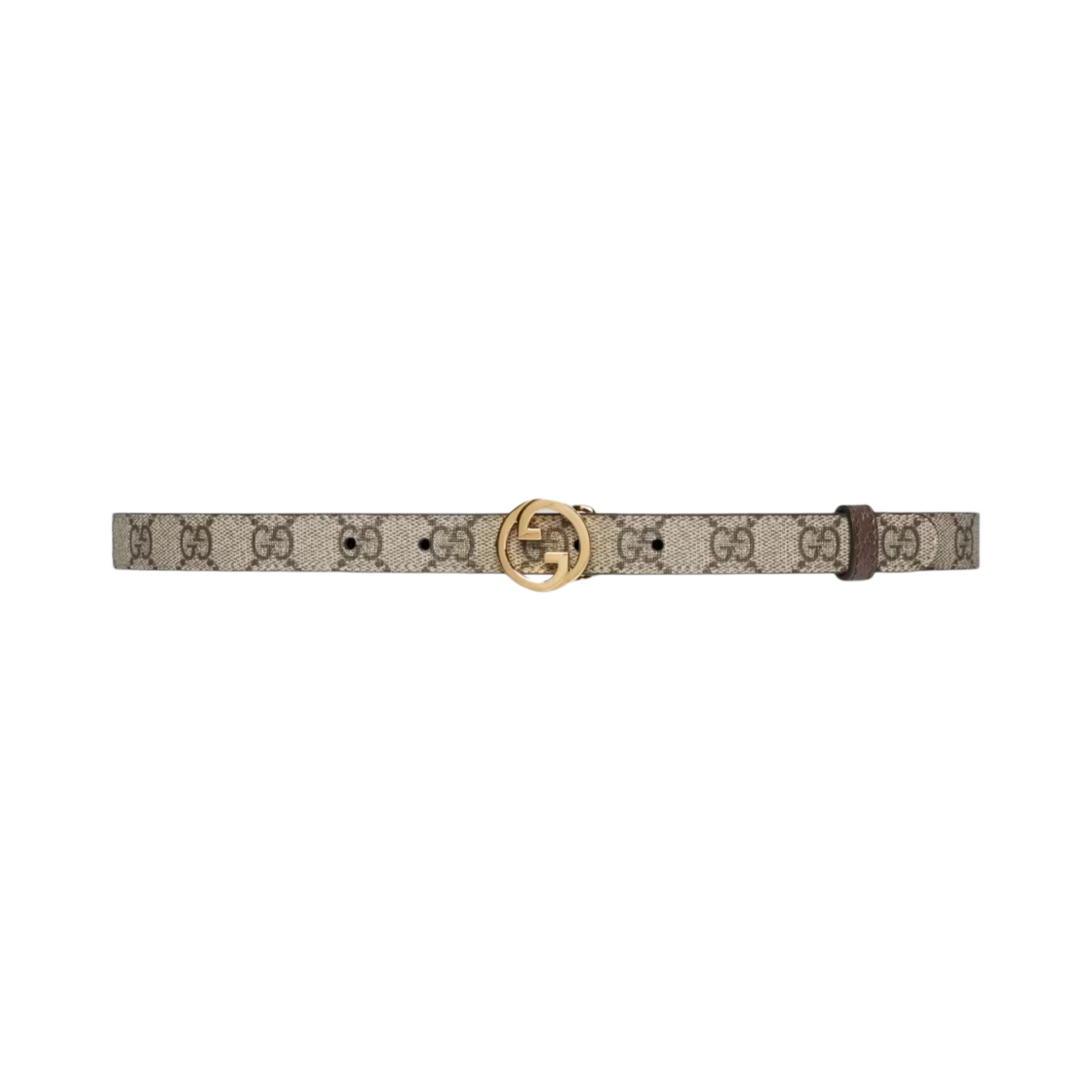 (W) 구찌 블론디 씬 벨트 브라운 베이지 에보니((W) Gucci Blondie Thin Belt Brown Beige Ebony) - 1