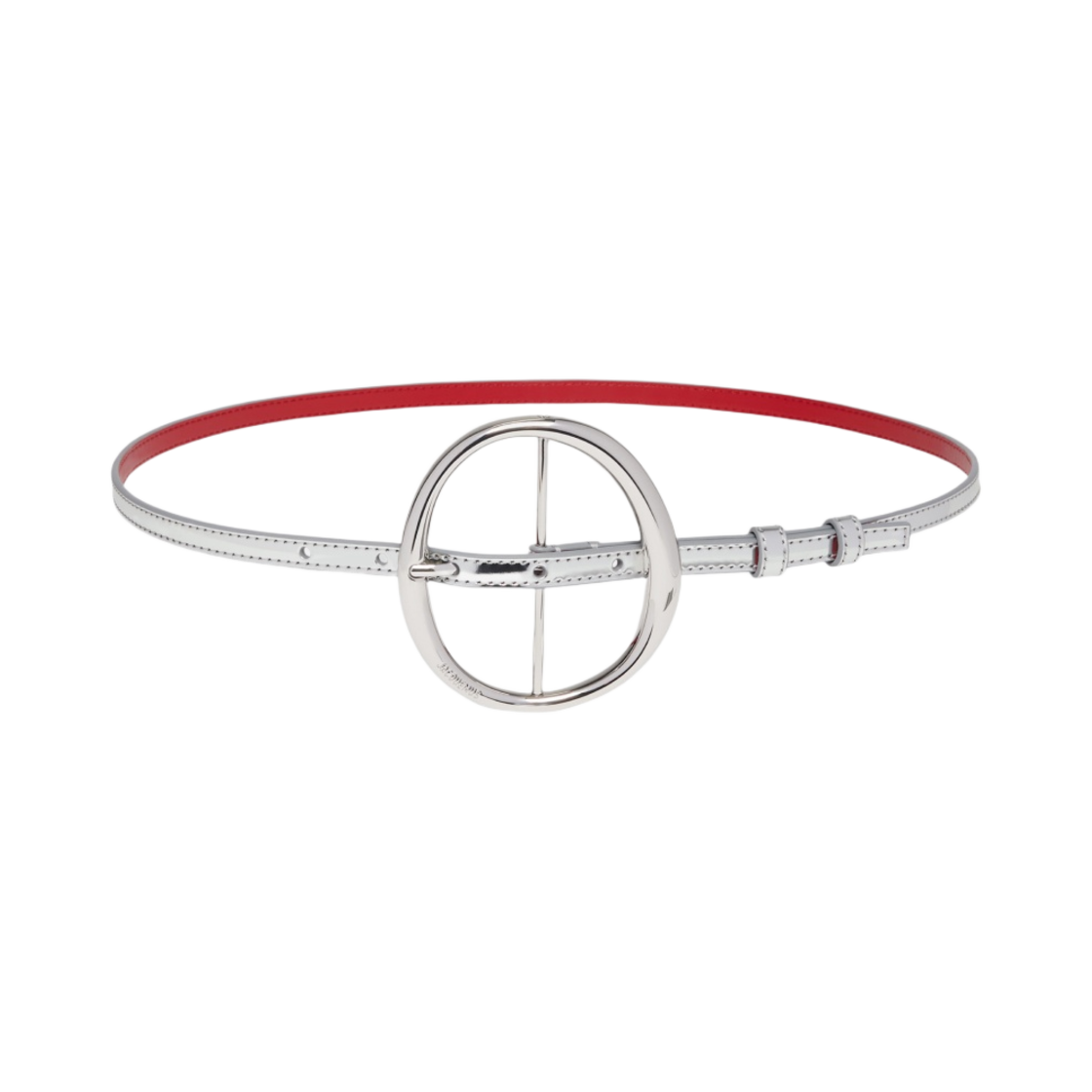 (W) 자크뮈스 라 세인튜어 론드 서클 버클 벨트 실버((W) Jacquemus La Ceinture Ronde Circle Buckle Belt Silver) - 1