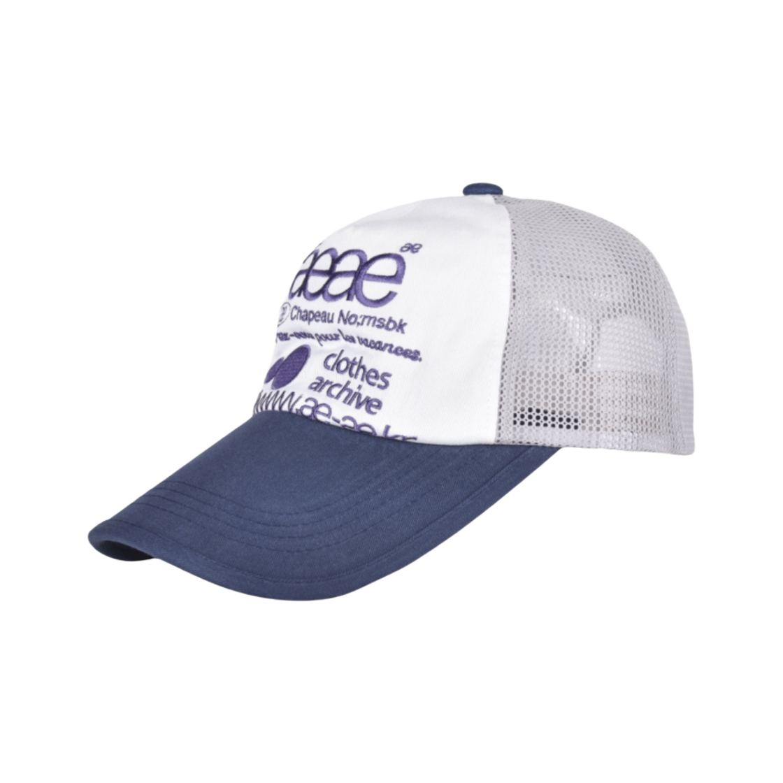 에이에이 웹 로고 메쉬 캡 그레이 블루(Aeae Web Logo Mesh Cap Grey Blue) - 2
