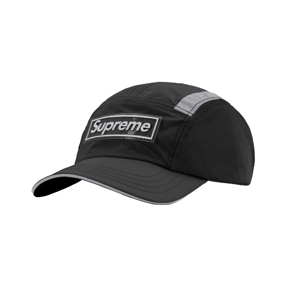 슈프림 사이드 메쉬 캠프캡 블랙 - 25SS(Supreme Side Mesh Camp Cap Black - 25SS)