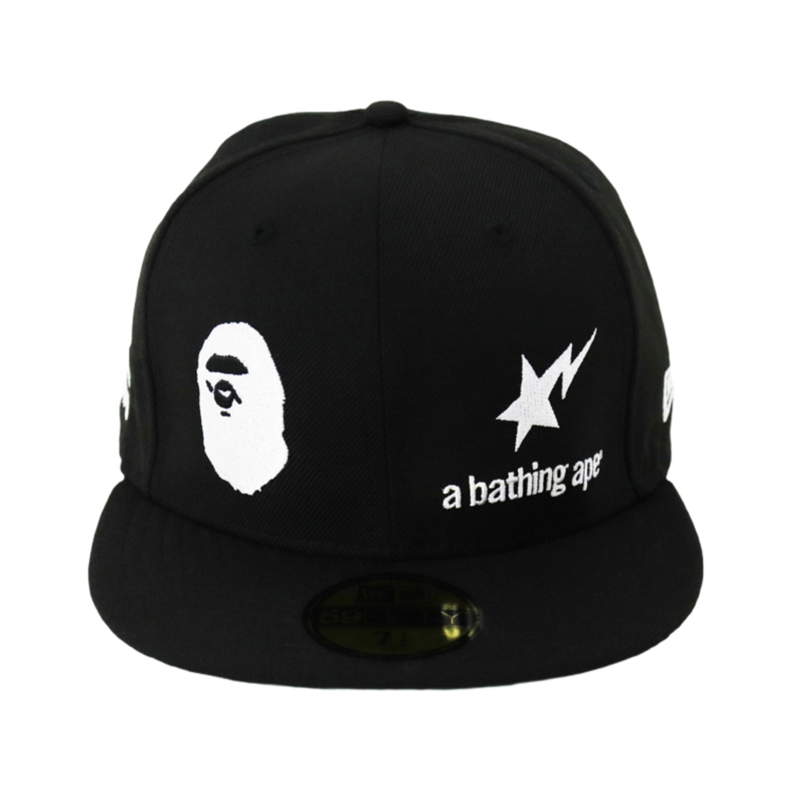 베이프 뉴에라 59 피프티 카모 에이프 헤드 캡 블랙(BAPE New Era 59 Fifty Camo Ape Head Cap Black) - 2