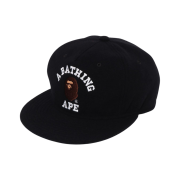 BAPE College Wool Cap Black