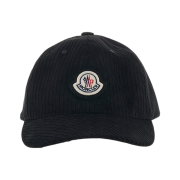 Moncler Logo Patch Baseball Cap Black - 22FW