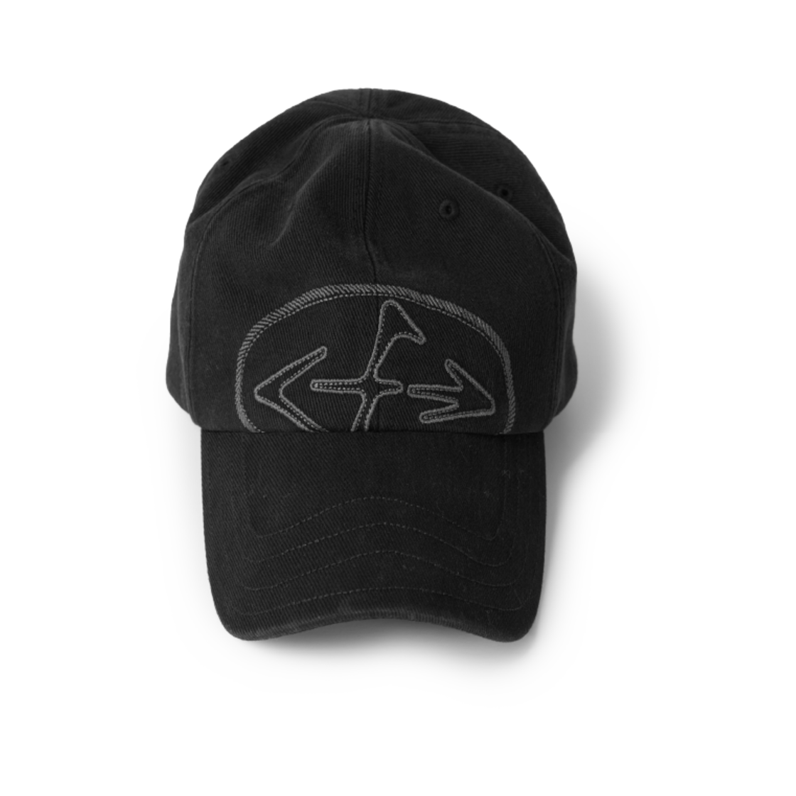 이티씨이 로고 엠브로이더리 볼캡 블랙(ETCE Logo Embroidery Ball Cap Black)