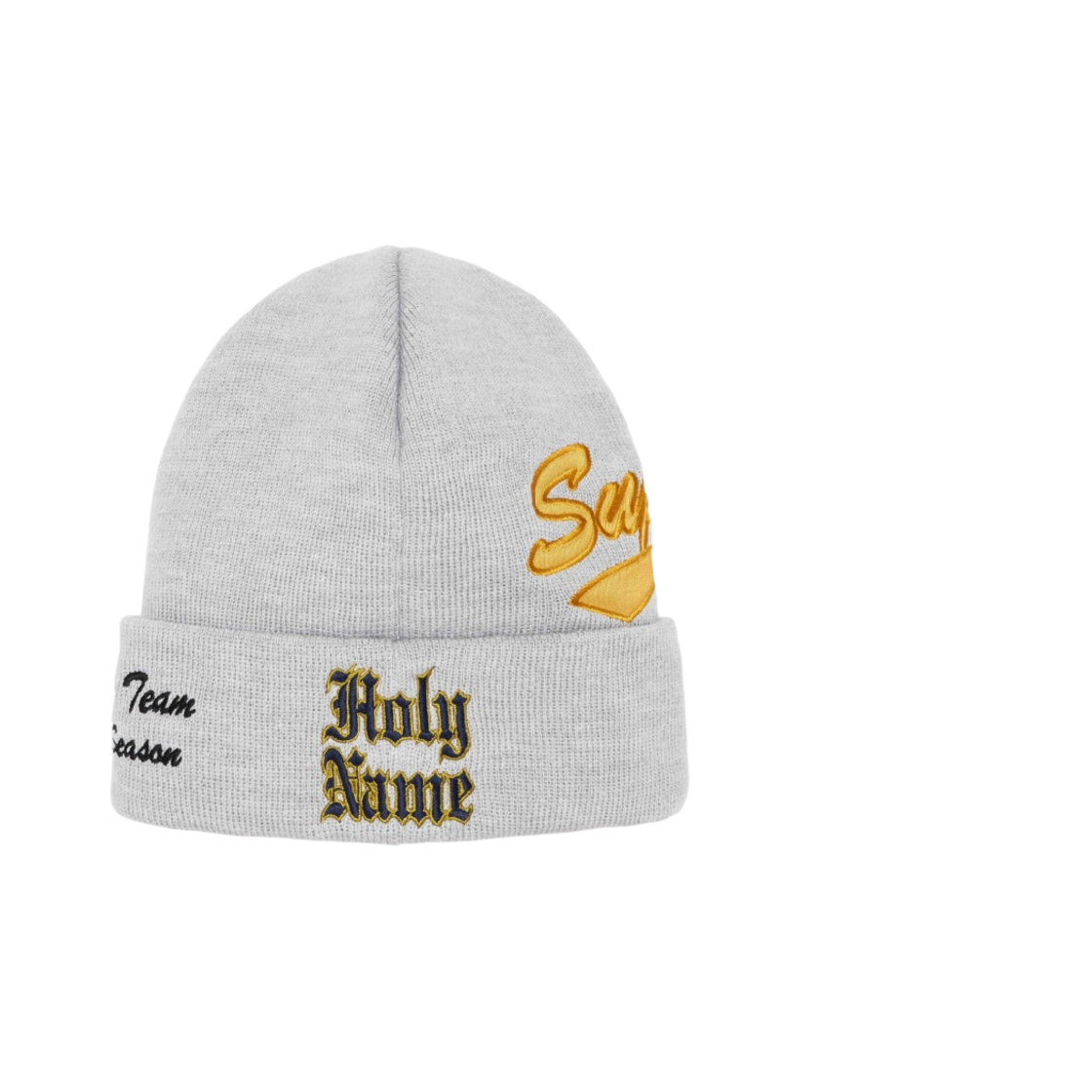 슈프림 x 뉴에라 살베이션 비니 헤더 그레이 - 24SS(Supreme x New Era Salvation Beanie Heather Grey - 24SS) - 3