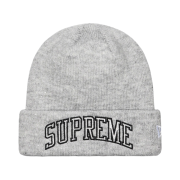 Supreme New Era Metallic Arc Beanie Grey - 23SS
