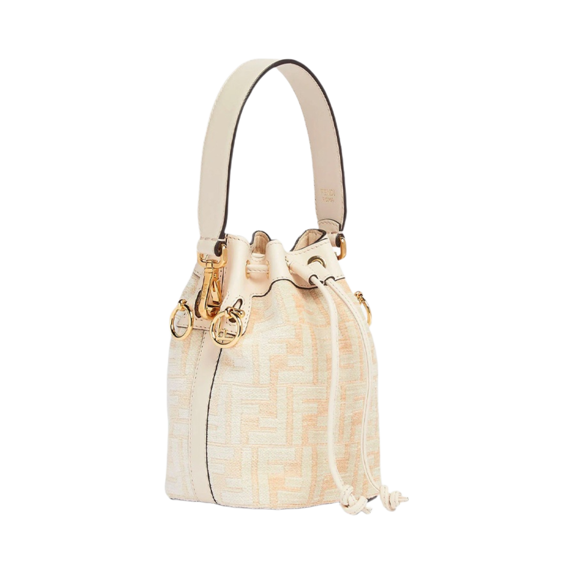 펜디 몬트레조 화이트 테피스트리 패브릭 미니백 화이트(Fendi Mon Tresor White Tapestry Fabric Mini Bag White) - 2