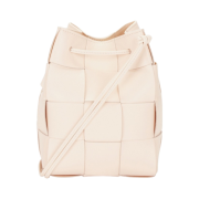 Bottega Veneta Small Leather Cassette Bucket Bag Melon Washed