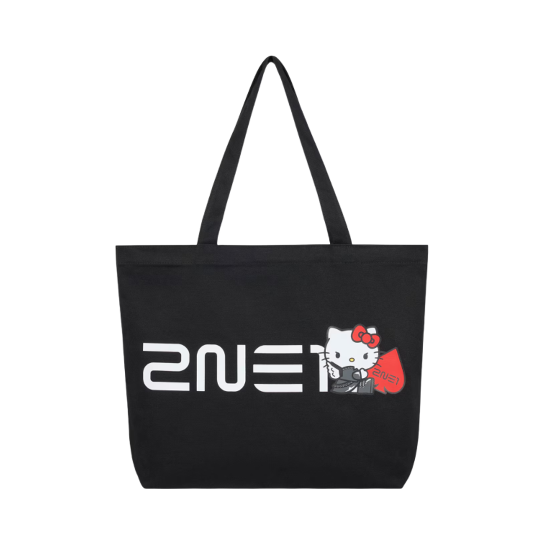 2NE1 x  헬로 키티 토트백 블랙(2NE1 x Hello Kitty Tote Bag Black)