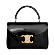 Celine Teen Nino Bag In Patent Calfskin Black