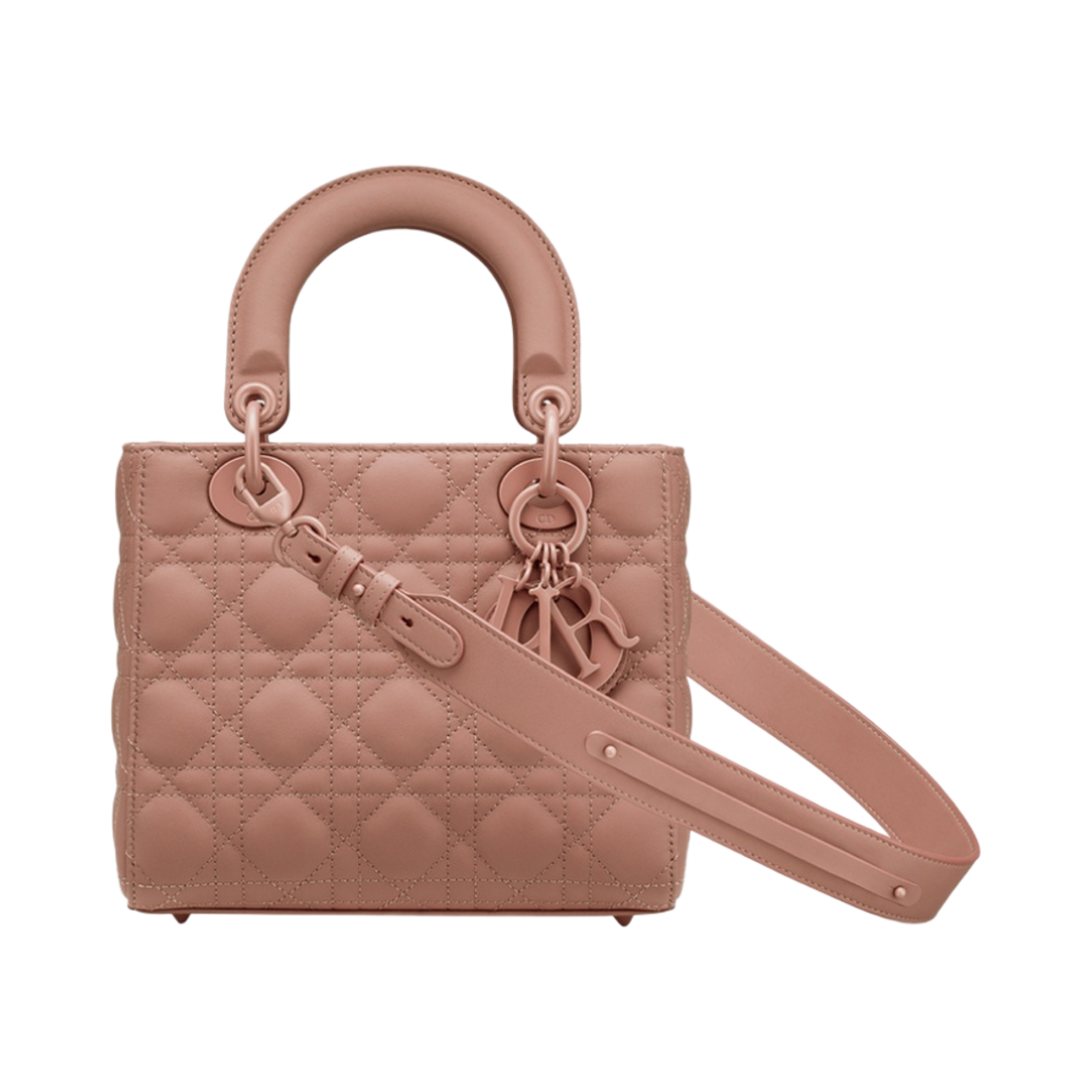 디올 스몰 레이디 백 마이 ABC디올 울트라 매트 까나쥬 카프스킨 블러쉬(Dior Small Lady Bag My ABCDior Ultramatte Cannage Calfskin Blush) - 1