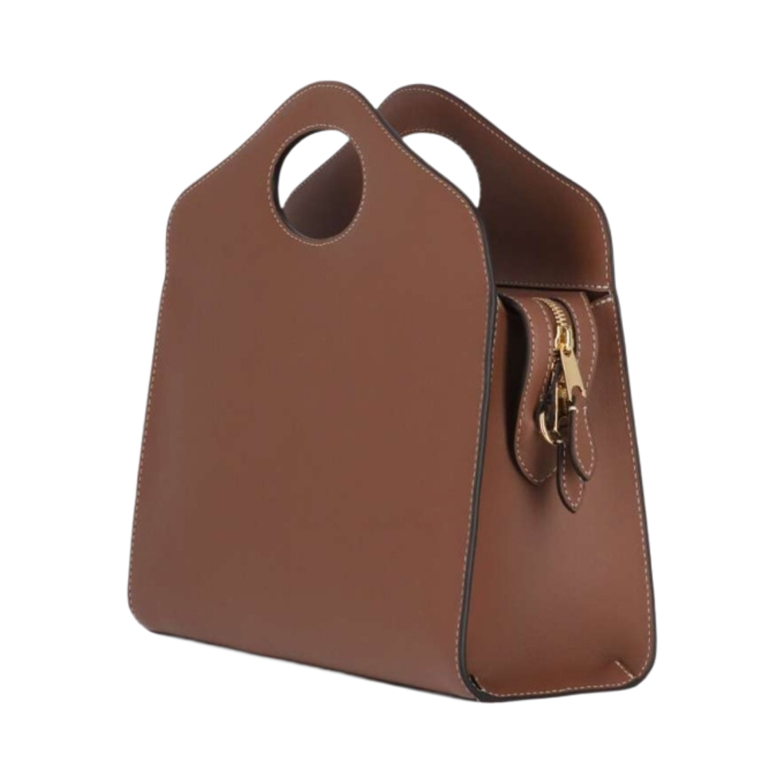 버버리 스몰 포켓 토트백 몰트 브라운(Burberry Small Pocket Tote Bag Malt Brown) - 3