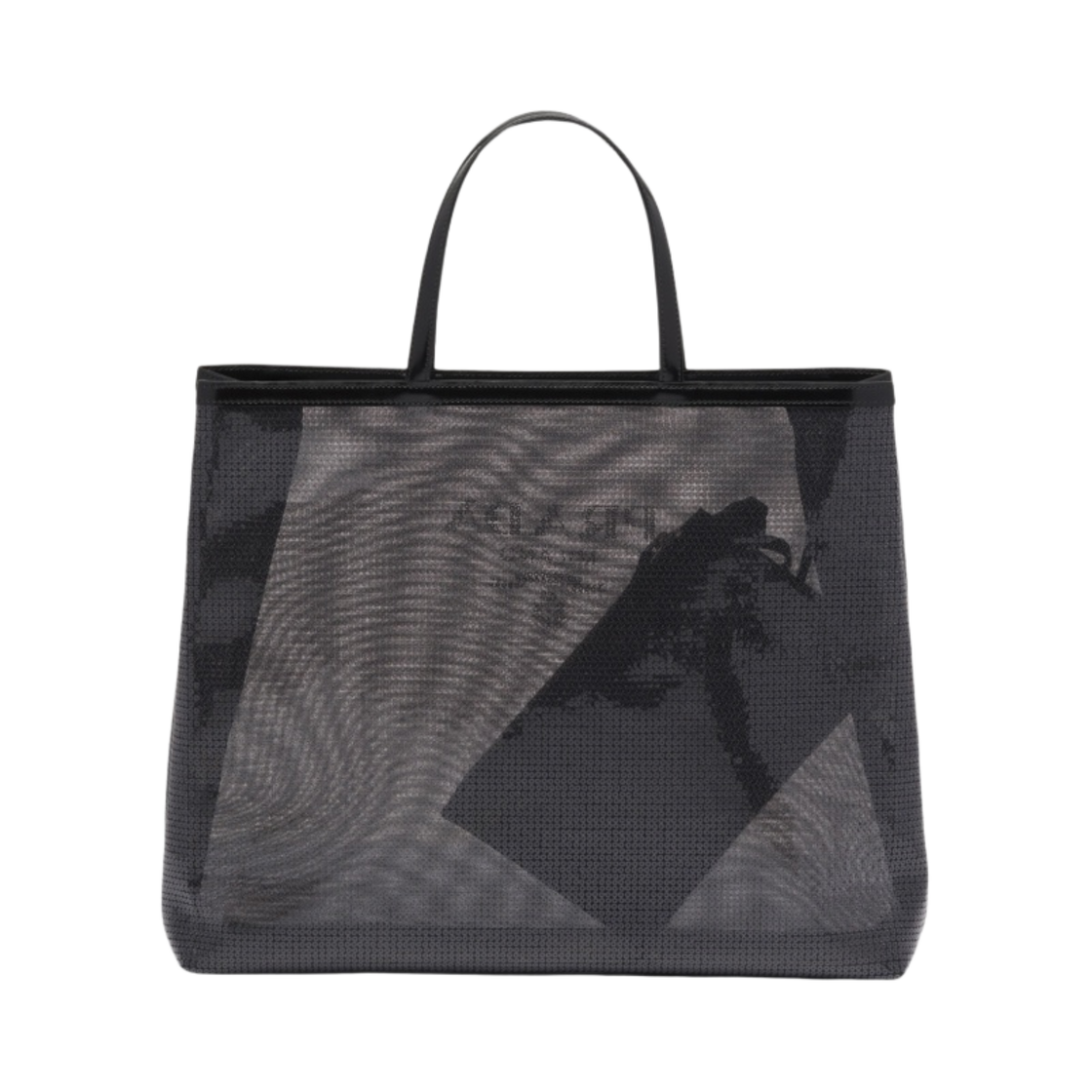 프라다 세퀸 메쉬 토트백 블랙(Prada Sequined Mesh Tote Bag Black) - 2