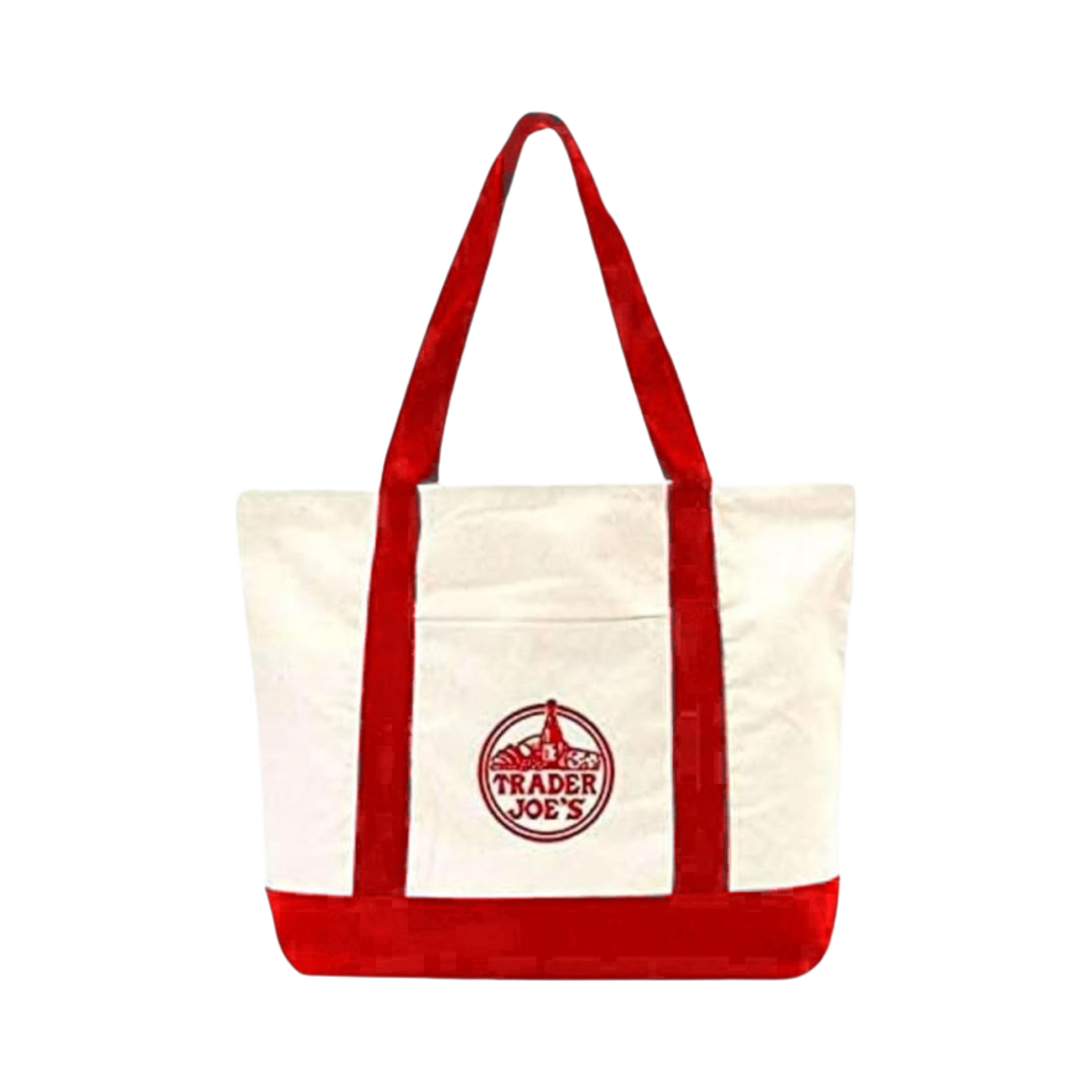트레이더 조 캔버스 토트백 레드(Trader Joe's Canvas Tote Bag Red)