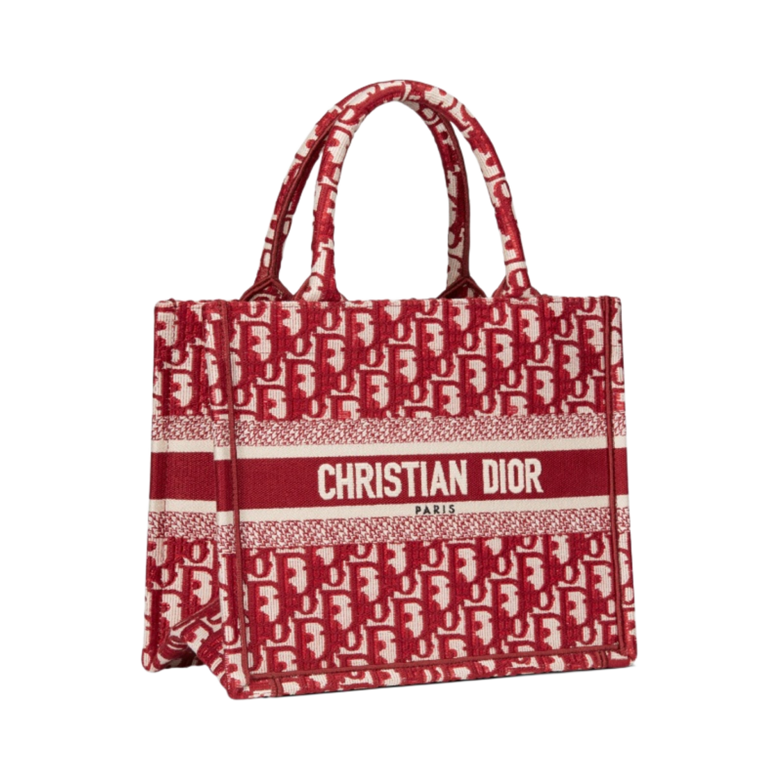 디올 스몰 북 토트백 버건디 디올 오블리크 자수(Dior Small Book Tote Burgundy Dior Oblique Embroidery) - 2