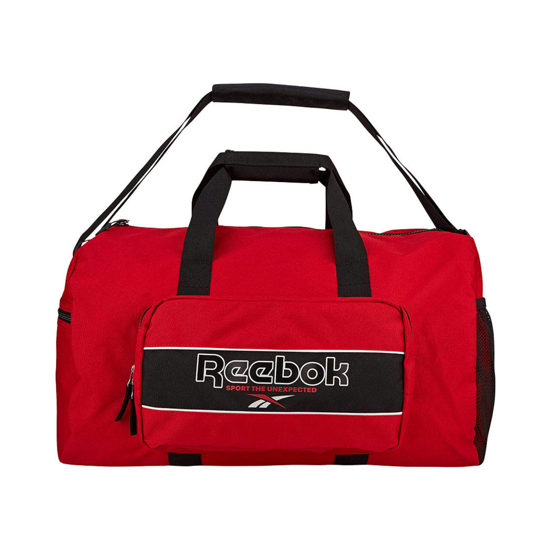 REBA4FY10R2 Reebok Nylon Pocket Duffel Bag Red