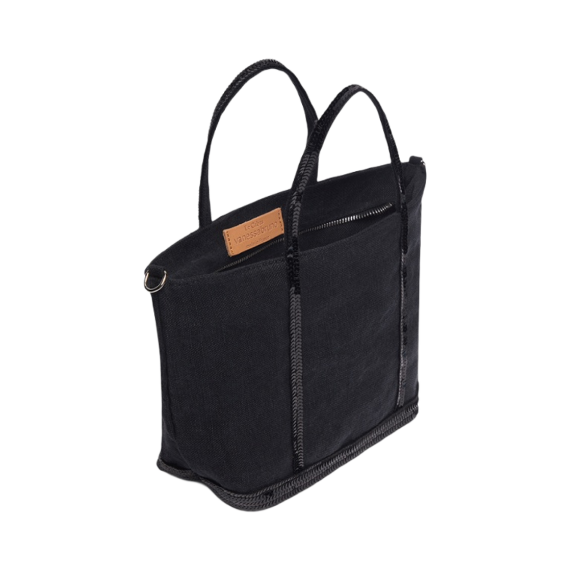 바네사 브루노 린넨 S 카바스 토트백 블랙(Vanessa Bruno Linen S Cabas Tote Black) - 3