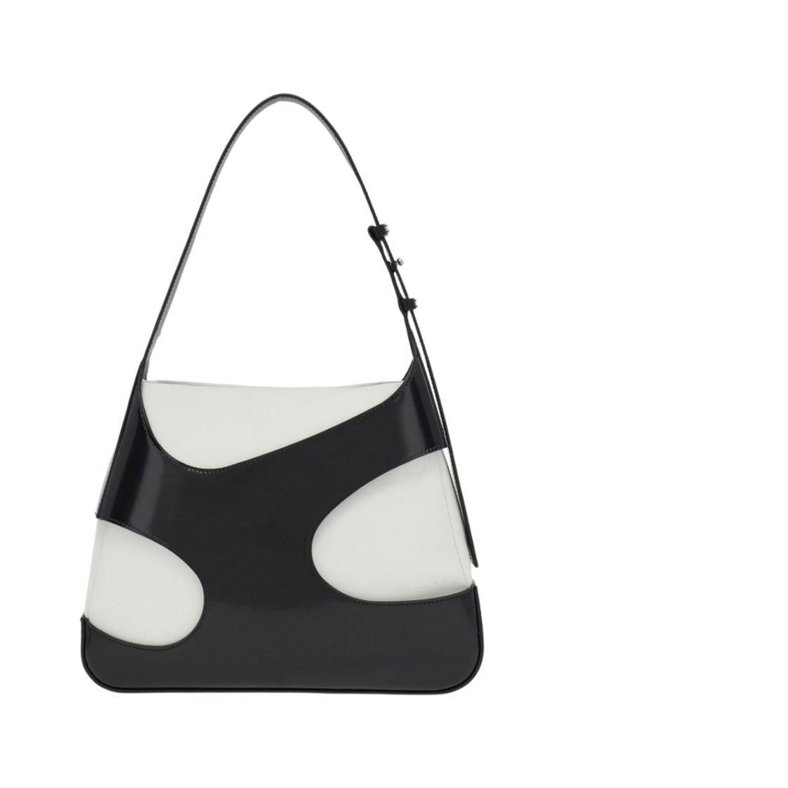 페라가모 미디움 숄더백 컷아웃 디테일링 블랙 옵틱 화이트(Ferragamo Medium Shoulder Bag with Cut-Out Detailing Black Optic White) - 3