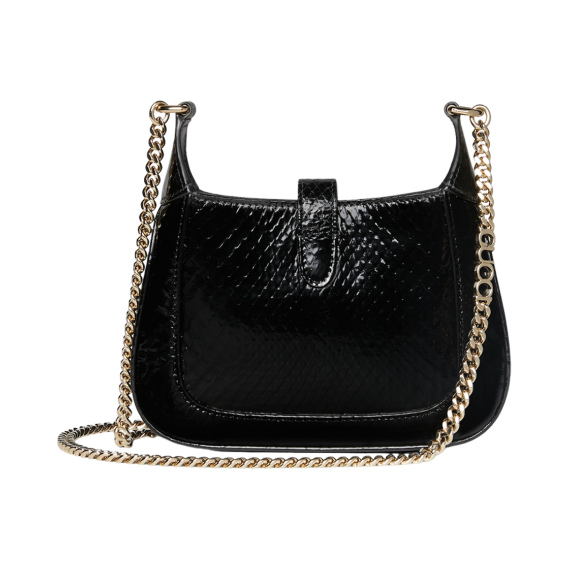 구찌 재키 노티드 미니 숄더백 블랙 페이턴트 레더(Gucci Jackie Notte Mini Shoulder Bag Black Patent Leather) - 2