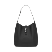 Saint Laurent Le 5 A 7 Supple Large in Grained Leather Black