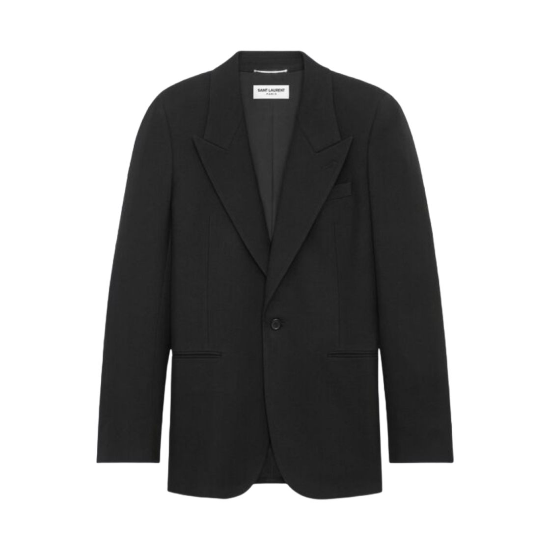 생로랑 울 개버딘 자켓 블랙(Saint Laurent Wool Gabardine Jacket Black) - 1