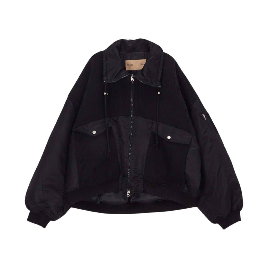 ジャケット・アウター Matin Kim UTILITY KNIT JUMPER 마뗑킴 유틸리티 니트 점퍼 블랙 | Matin Kim | KREAM