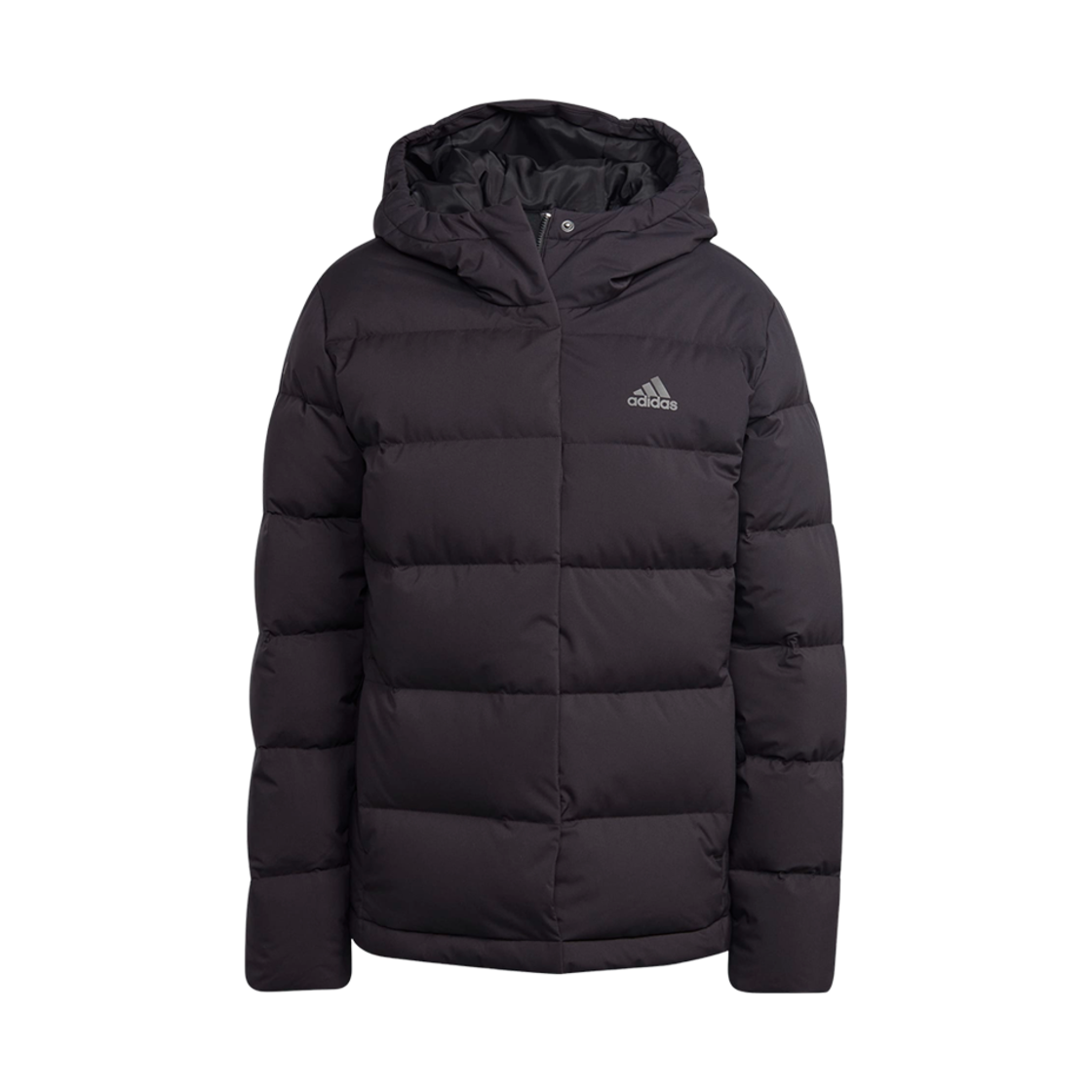 HN5641 (W) Adidas Helionic Hooded Down Jacket Black - KR Sizing