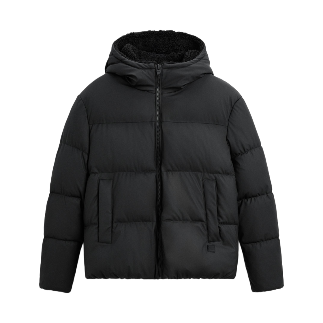 자라 러버라이즈드 퍼퍼 자켓 블랙(Zara Rubberised Puffer Jacket Black)