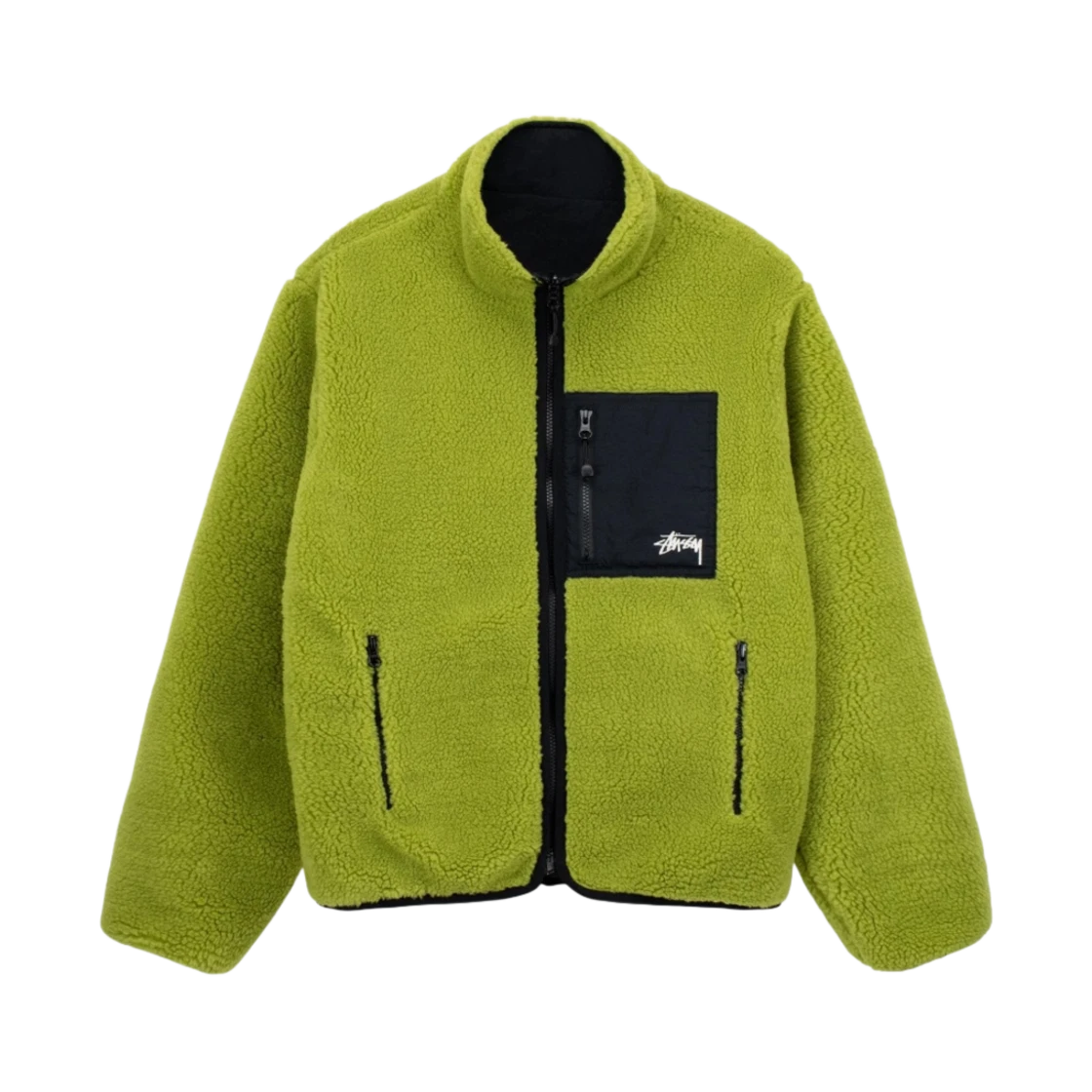 Stussy Stussy Sherpa Reversible Jacket Moss Green · L