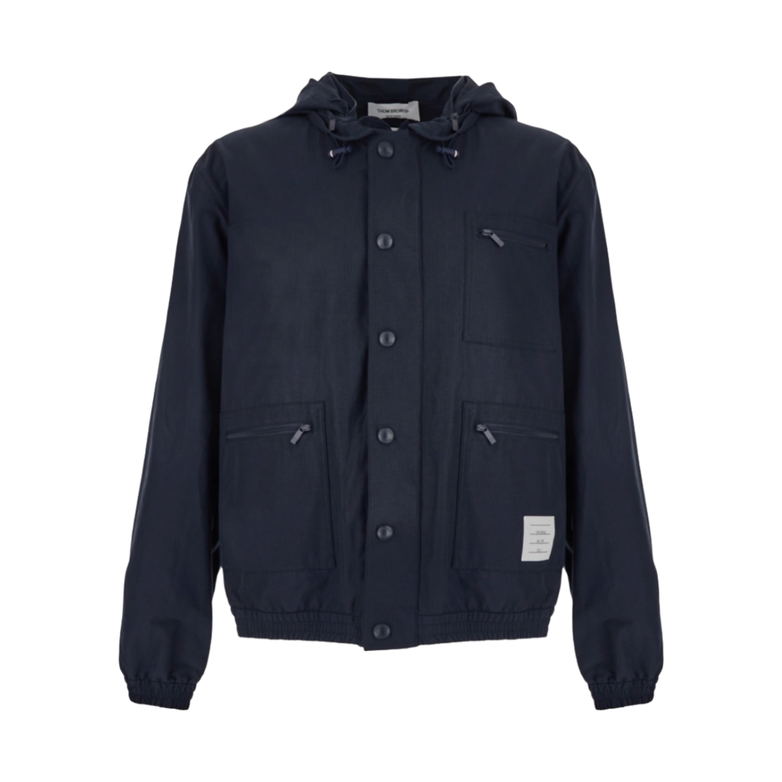 톰브라운 멀티 지퍼 포켓 히든 후드 오버사이즈 집업 자켓 네이비(Thom Browne Multi Zip Pockets Hidden Hoodie Oversized Zip-Up Jacket Navy)