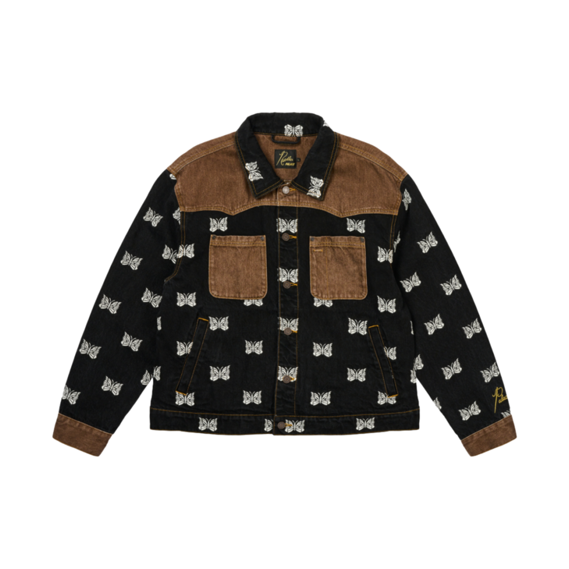 ジャケット・アウター PALACE Needles Western Denim Jacket M 팔라스 x 니들스 웨스턴 데님 자켓 블랙 - 24FW | Palace | KREAM